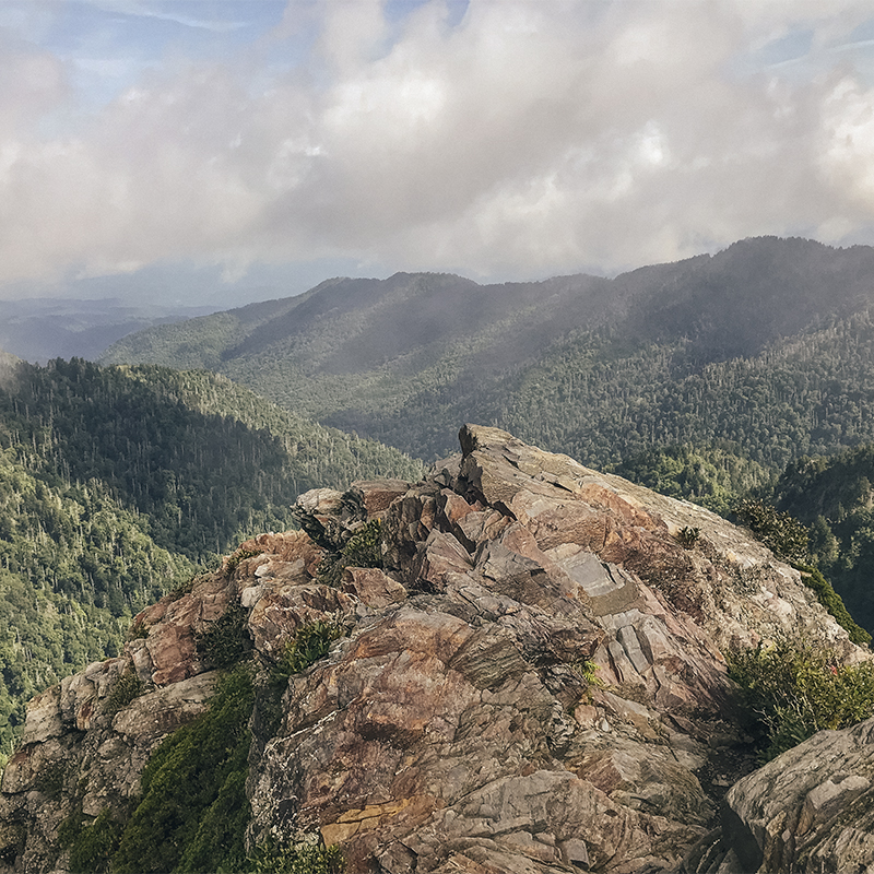 Charlies Bunion overlook at Great Smoky Mountains National Park, TN