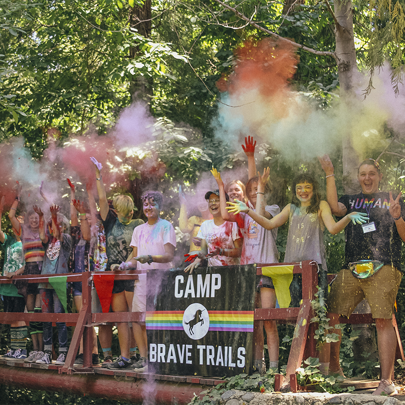 Kids at Brave trails summer camp